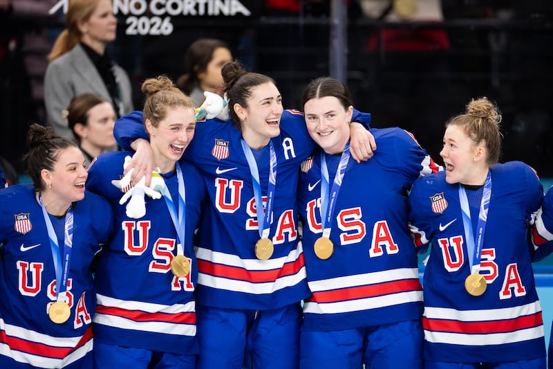 The women's hockey team also won gold at the 2026 Winter Olympic Games.
