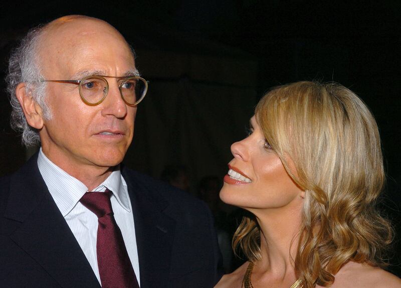 Larry David and Cheryl Hines