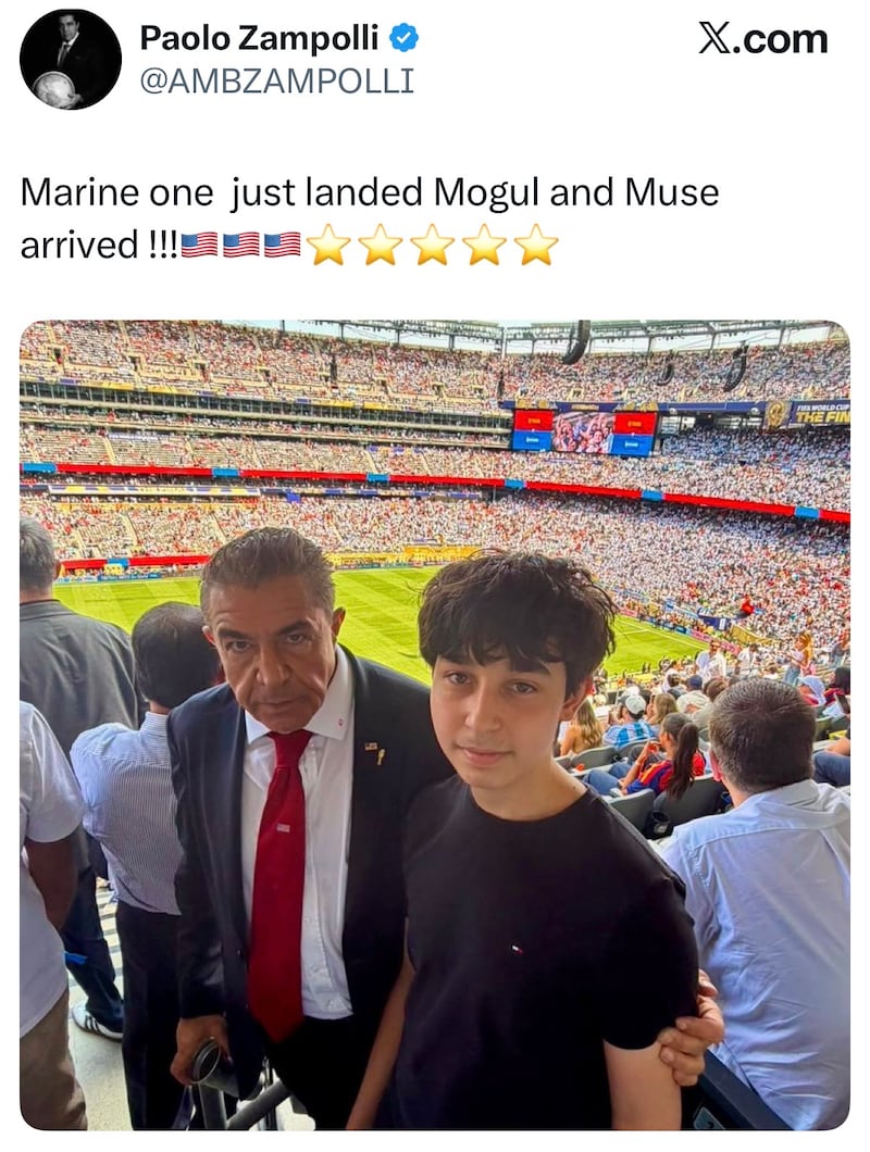 paolo zampolli fifa world cup