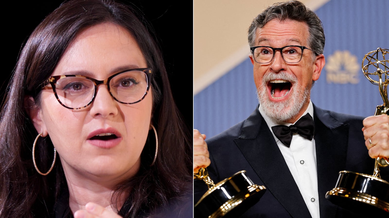 Bari Weiss; Stephen Colbert