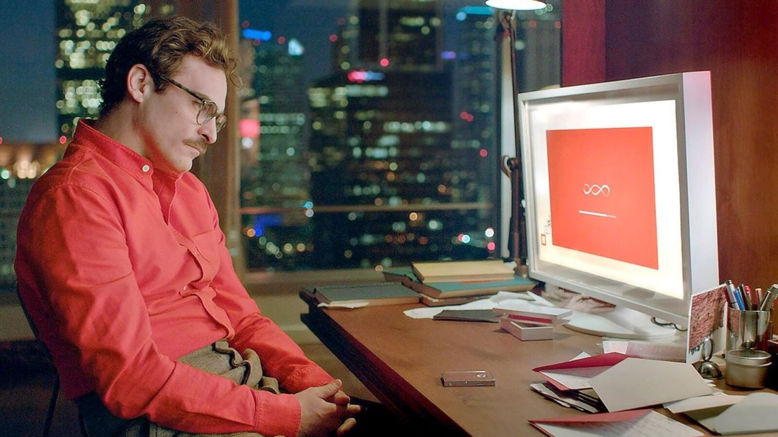 Joaquin Phoenix in Spike Jonze's 2013 film 'Her'