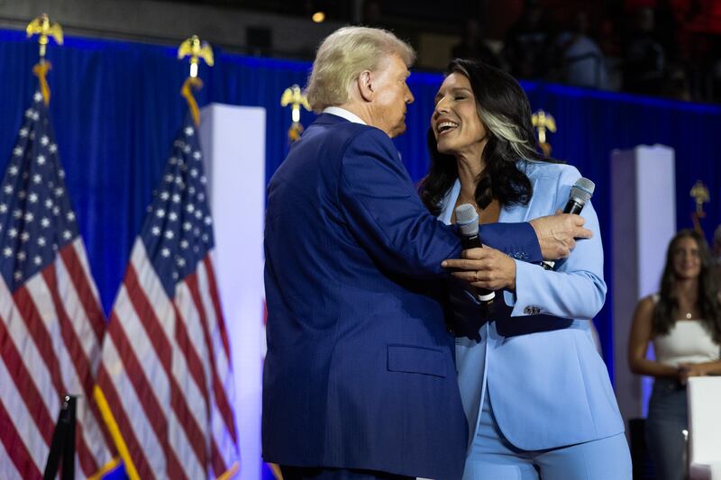 President Donald Trump and Tulsi Gabbard