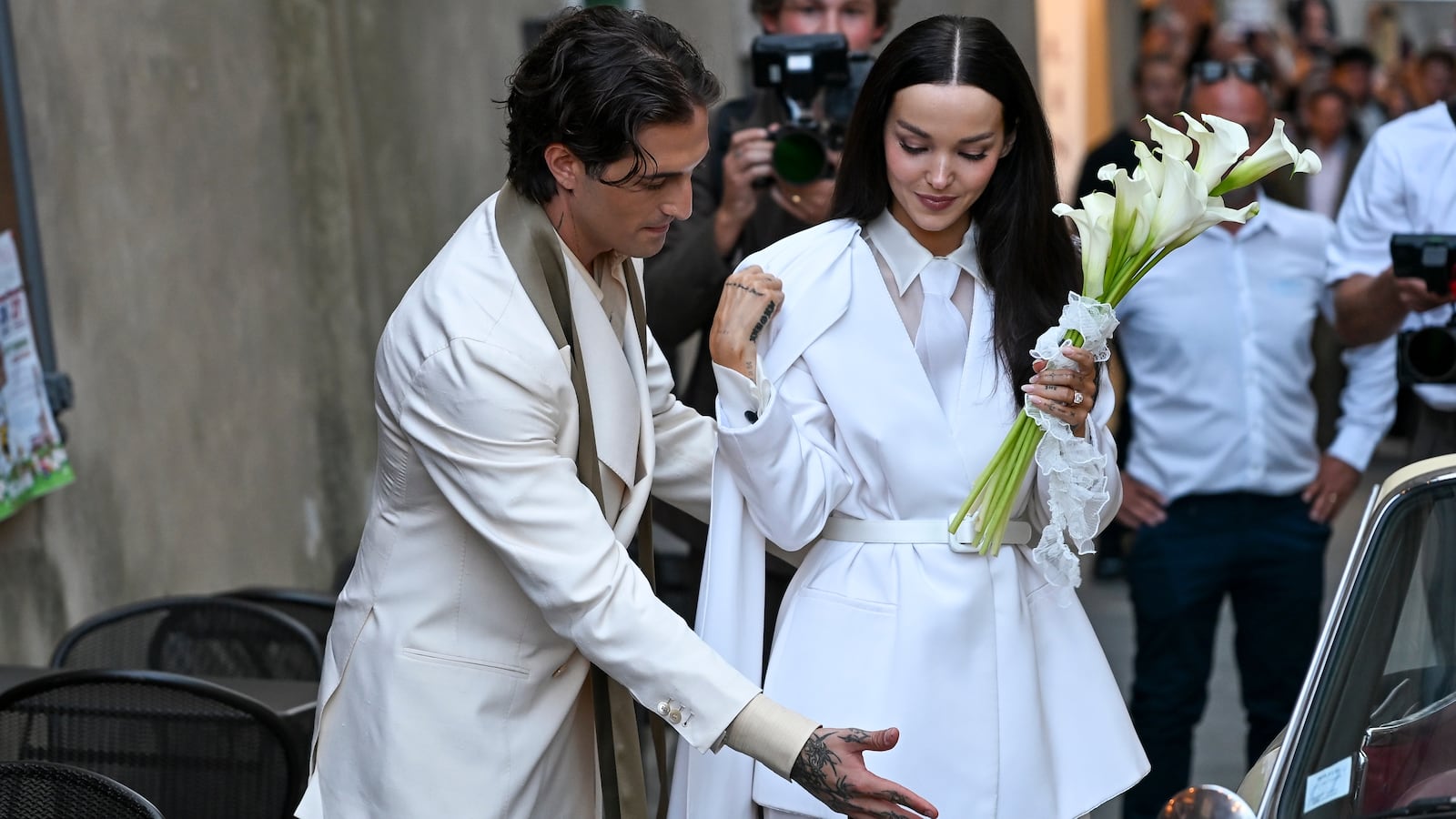 Damiano David and Dove Cameron got married in a Tuscan town hall on September 24, 2026.