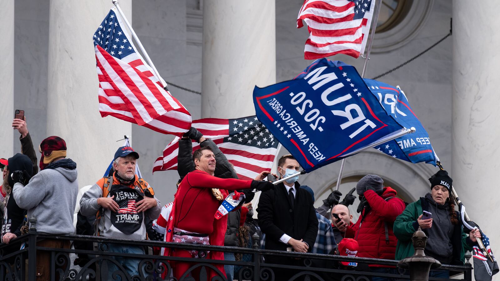 A scene from the Jan. 6 insurrection.