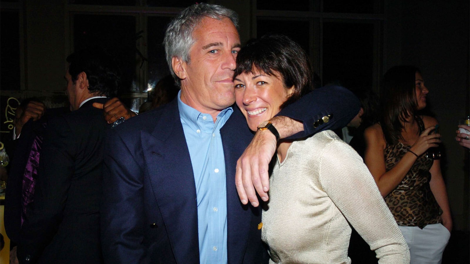 Jeffrey Epstein poses with Ghislaine Maxwell