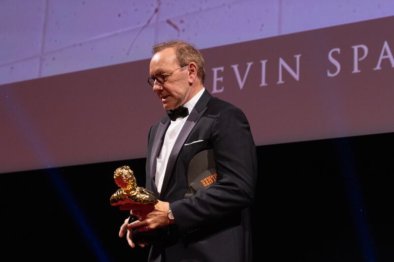 Kevin Spacey during the Gouden Televizier - Ring Gala at Koninklijk Theater Carre Amsterdam on September 4, 2025 in Amsterdam, Netherlands.