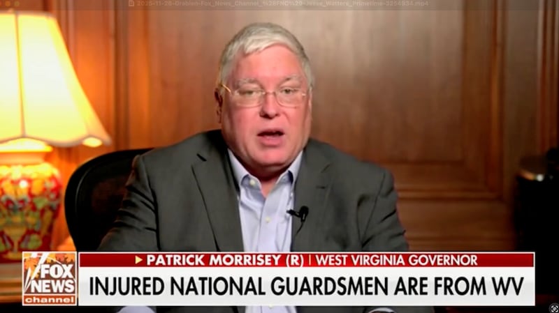 West Virginia Governor Patrick Morrisey on Fox News.