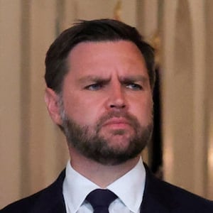 President Donald Trump addresses the nation, alongside US Vice President JD Vance (L), US Secretary of State Marco Rubio (2nd R), and US Secretary of Defense Pete Hegseth (R), from the White House in Washington, DC on June 21, 2025, following the announcement that the US bombed nuclear sites in Iran.