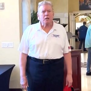 Democrats shared an image of Donald Trump, mockingly saying: “This is the ideal male body.”