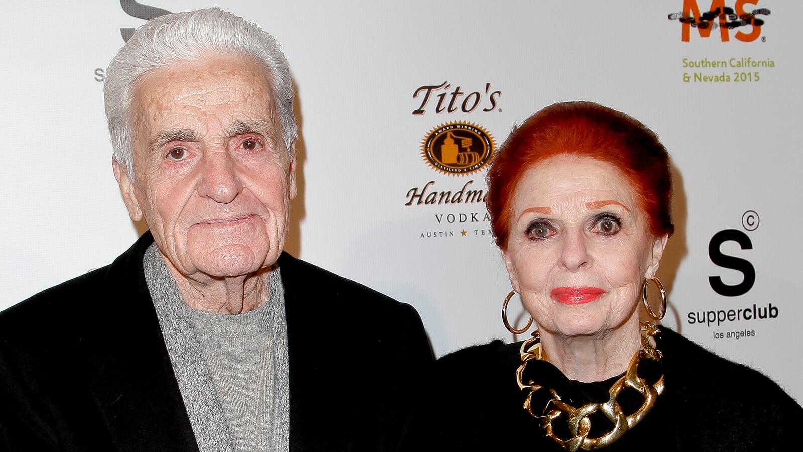 Tom Troupe and Carole Cook attend the annual Los Angeles celebrity walk for Multiple Sclerosis kick off event on March 4, 2015 in Los Angeles, California.