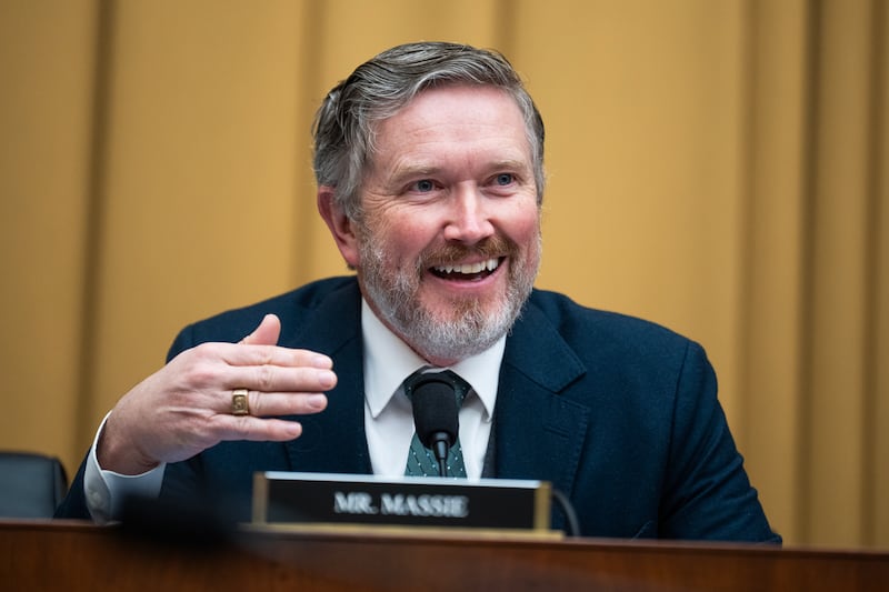 Rep. Thomas Massie has been a fierce critic of the president while pushing for the release of the Epstein files in the months leading up to Trump's visit to his district on March 11.