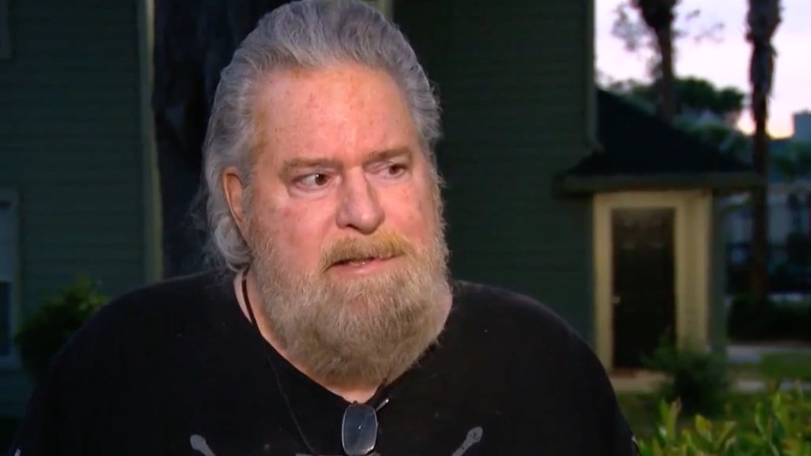 Jeffrey Keene speaks to a reporter.