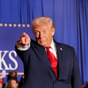 President Donald Trump enters to deliver remarks during an event on Dec. 9, 2025, in Mount Pocono, Pennsylvania.