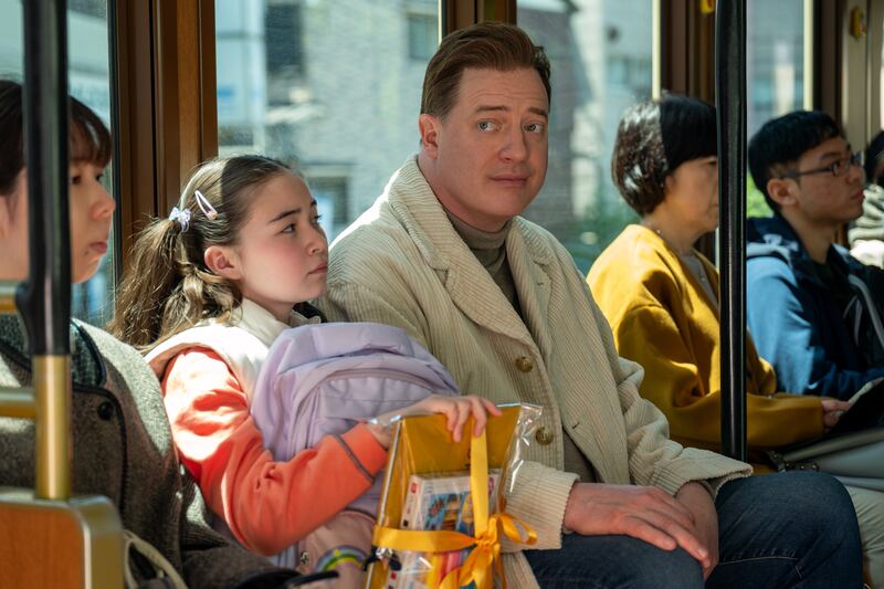 Shannon Gorman and Brendan Fraser