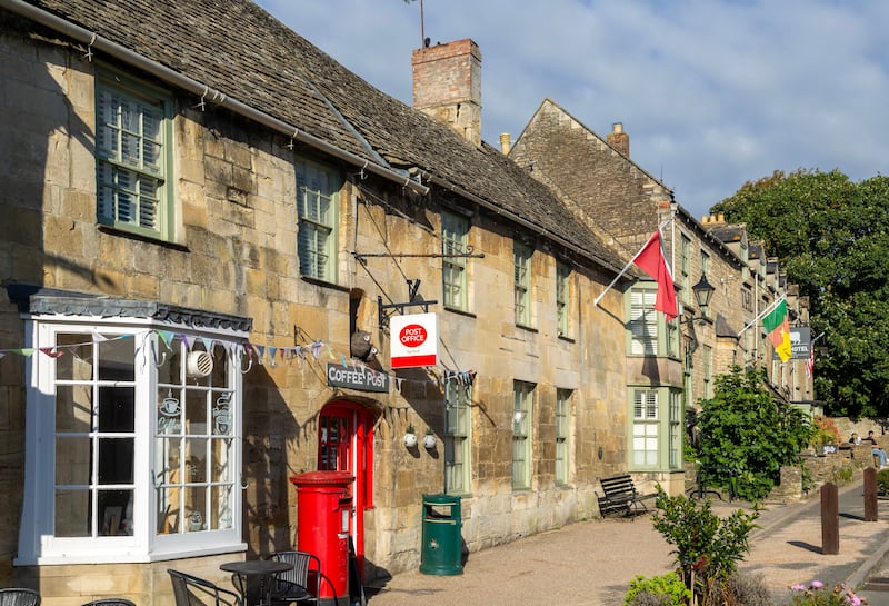 Post Office and The Bull Hotel and public house, village of Fairford, Cotswolds Gloucestershire, England, UK. (Photo by: Geography Photos/Universal Images Group via Getty Images)