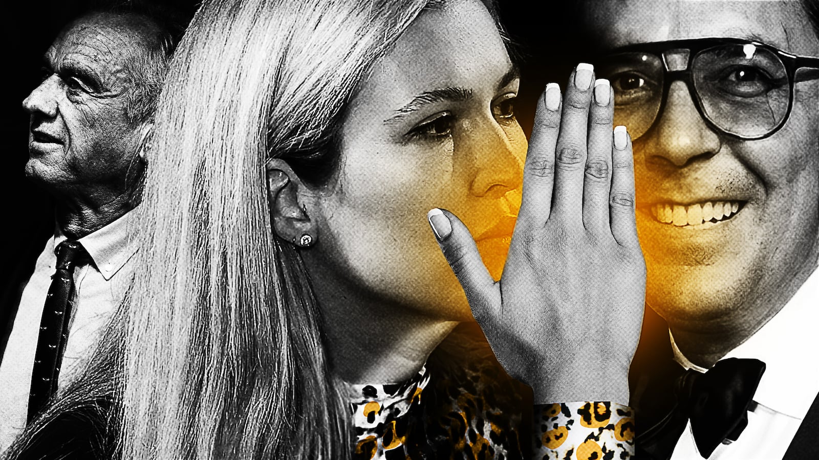 Olivia Nuzzi whispering in