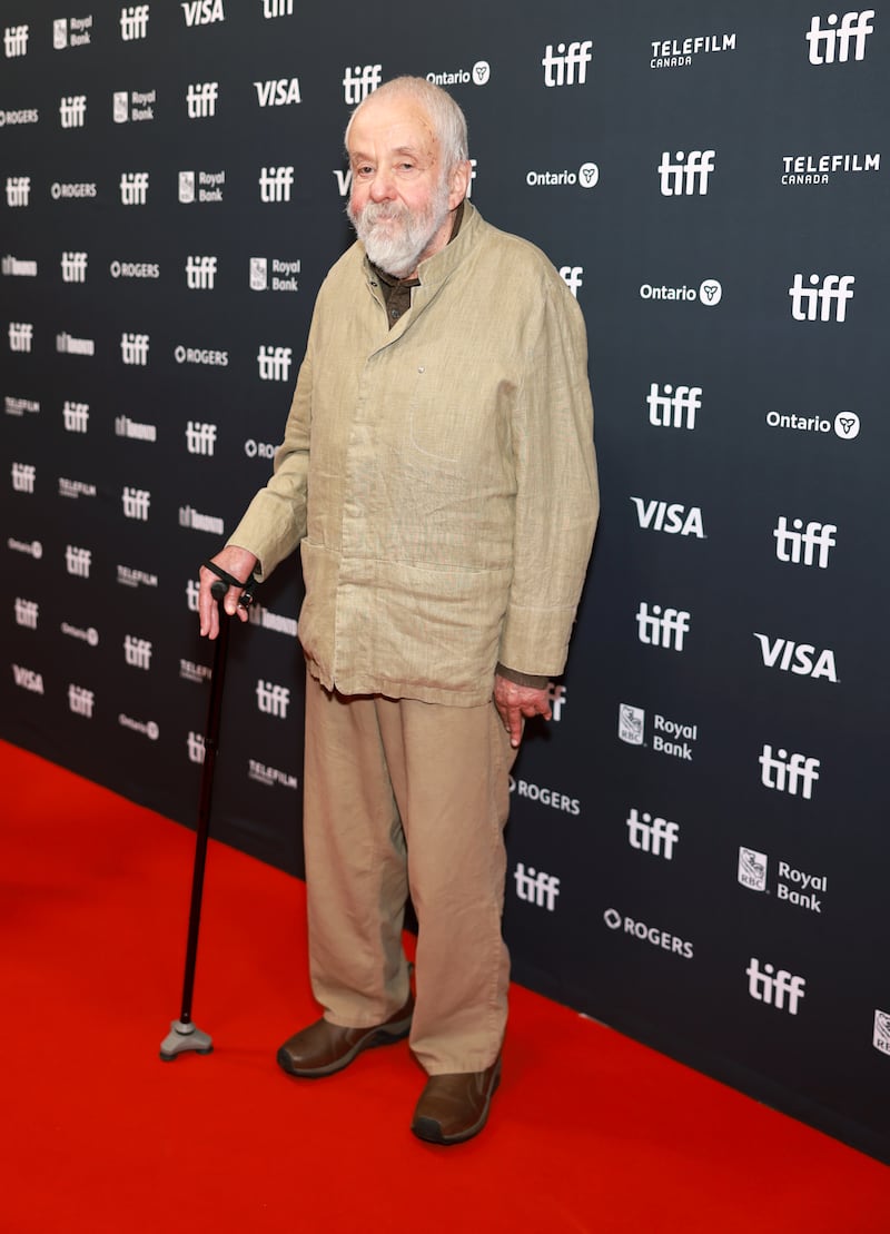 Mike Leigh attends the premiere of "Tender Loving Care" during the 2026 Toronto International Film Festival.