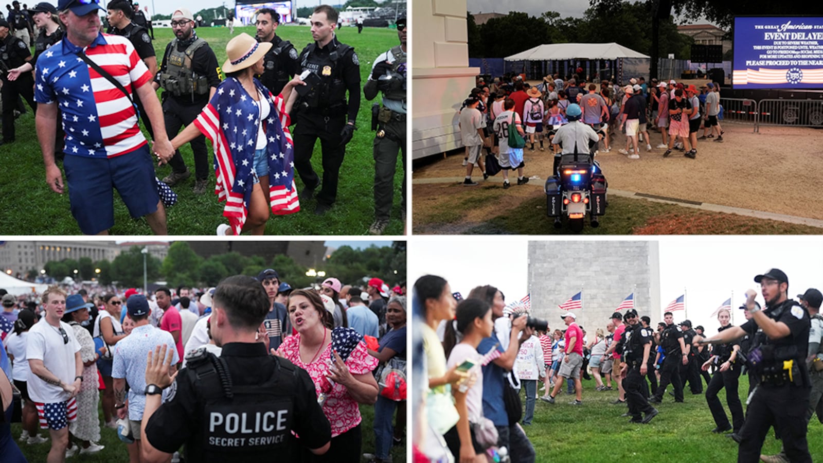 Evacuations at the 4th of July celebration in Washington D.C.