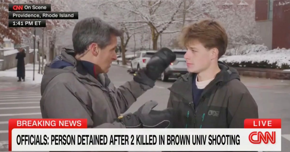 CNN Reporter Interviews Own Son About Lockdown During Brown Shooting