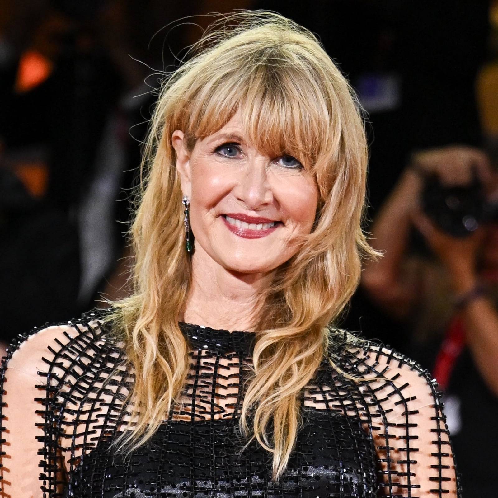 Laura Dern attends the "Jay Kelly" red carpet during the 82nd Venice International Film Festival on August 28, 2025 in Venice, Italy.