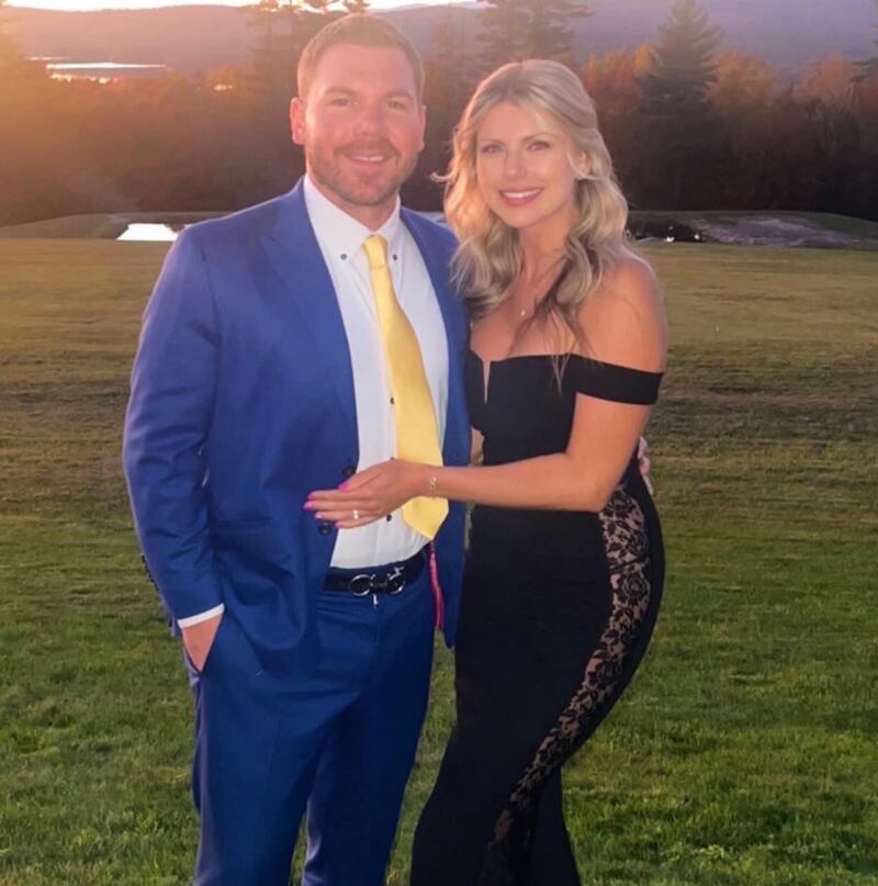 Karoline Leavitt's brother Mike and new wife Kara, posted on Facebook.