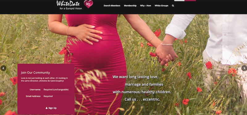 The homepage welcome message could be straight out of the Trump administration.