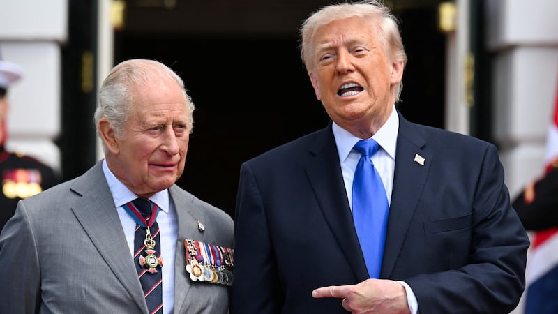 Britain's King Charles and U.S. President Donald Trump.