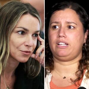 Juror Paula Prado, right, talked about the Karen Read, left, verdict.