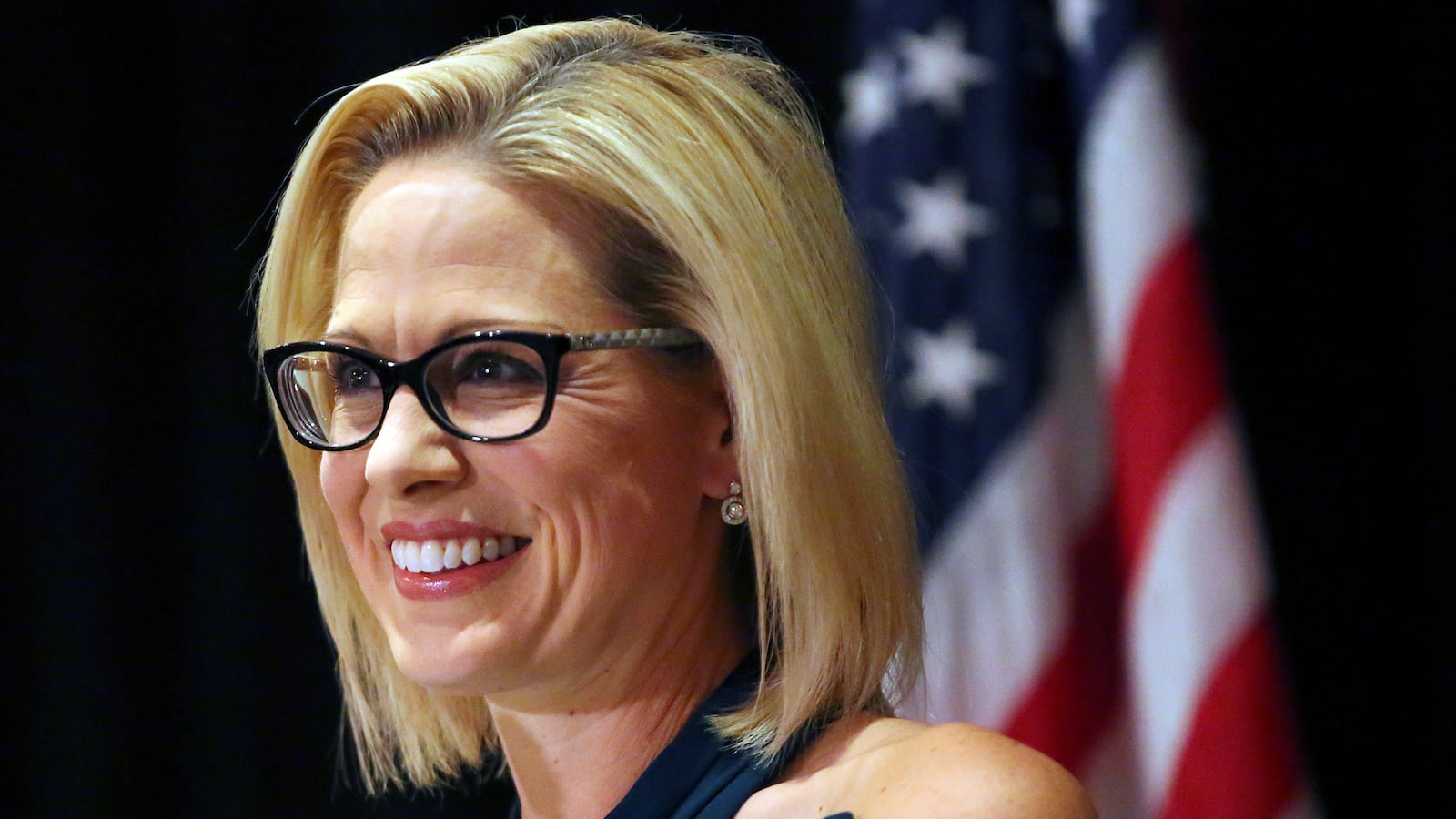 Democratic candidate Kyrsten Sinema speaks to supporters after officially winning the U.S. Senate race at the Omni Montelucia resort in Scottsdale, Arizona, U.S., November 12, 2018.