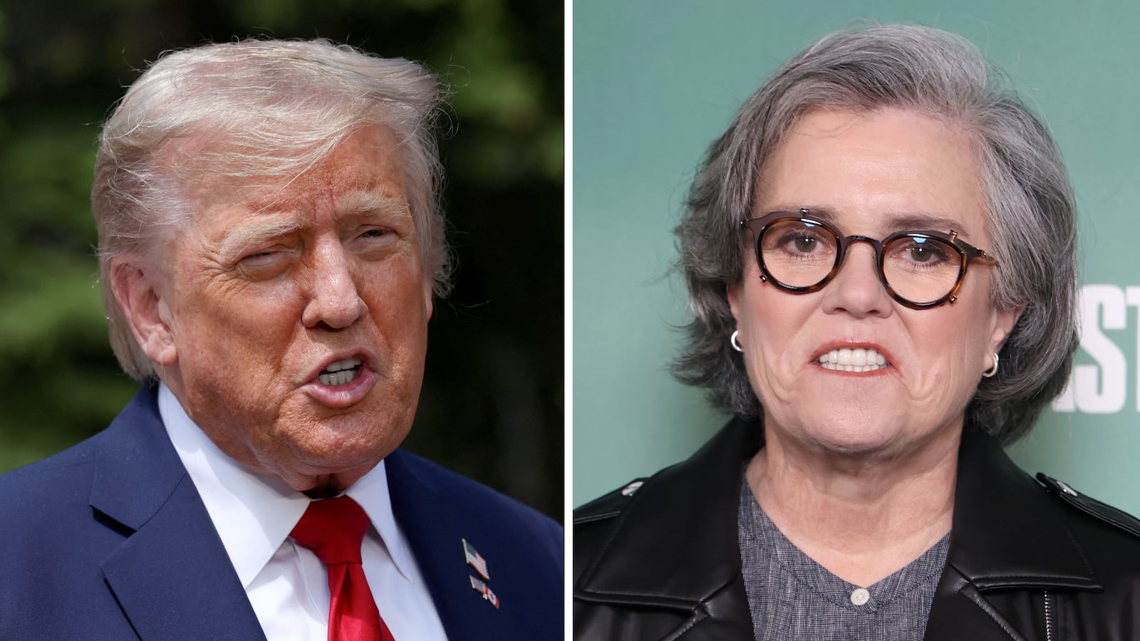 Donald Trump and Rosie O’Donnell.