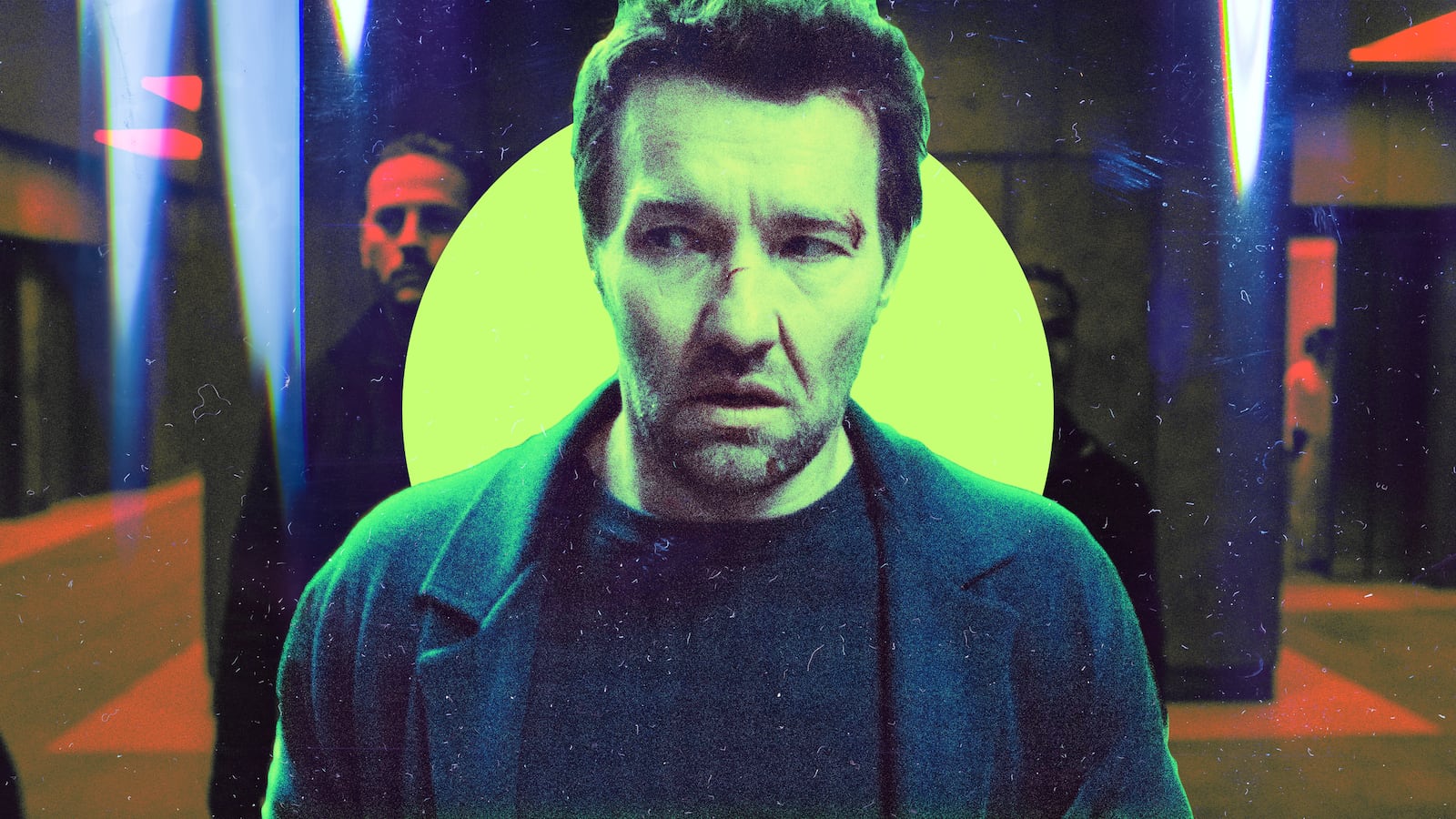 A photo illustration of Joel Edgerton in Dark Matter.
