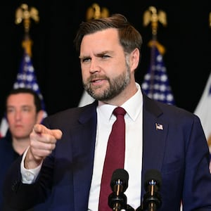 MINNEAPOLIS, MINNESOTA - JANUARY 22: U.S. Vice President JD Vance gives remarks following a roundtable discussion with local leaders and community members amid a surge of federal immigration authorities in the area, at Royalston Square on January 22, 2026 in Minneapolis, Minnesota. The Trump administration has sent a reported 3,000-plus federal agents into the area, with more on the way, as they make a push to arrest undocumented immigrants in the region. (Photo by Jim Watson - Pool/Getty Images)