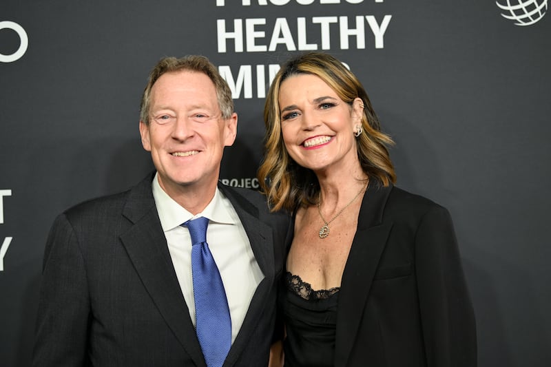 Michael Feldman, Savannah Guthrie at Project Healthy Minds' World Mental Health Day Festival held at Spring Studios on October 9, 2025 in New York, New York. (Photo by Kristina Bumphrey/Variety via Getty Images)