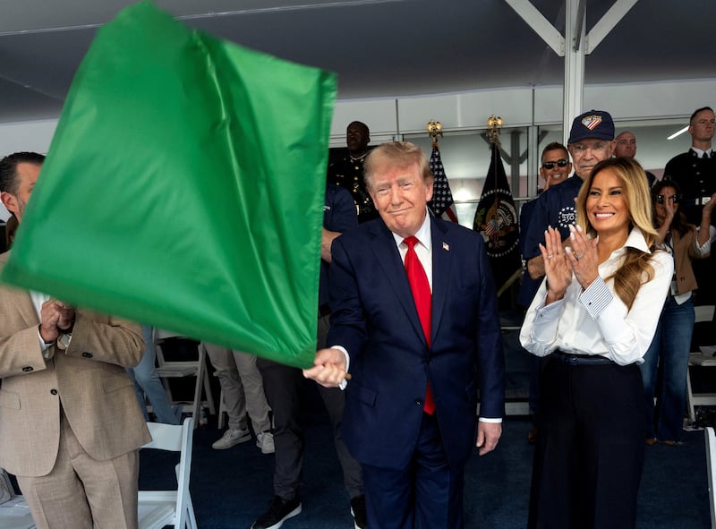 First Lady Melania Trump's appearances have been infrequent during her husband's second term, but she has shown up for some of the bigger events, including at President Donald Trump's side for the Freedom 250 Grand Prix Race in Washington, D.C. in August.