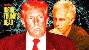 A photo illustration of Donald Trump and Jeffrey Epstein.