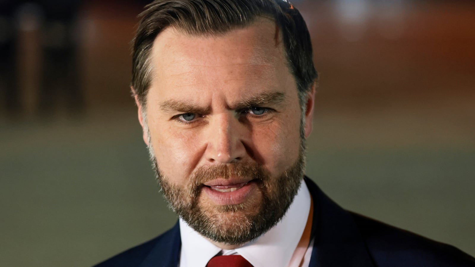 U.S. Vice President JD Vance speaks to the media before boarding Air Force Two to return to Washington, D.C. from Budapest Ferenc Liszt International Airport on April 8, 2026 in Budapest, Hungary.