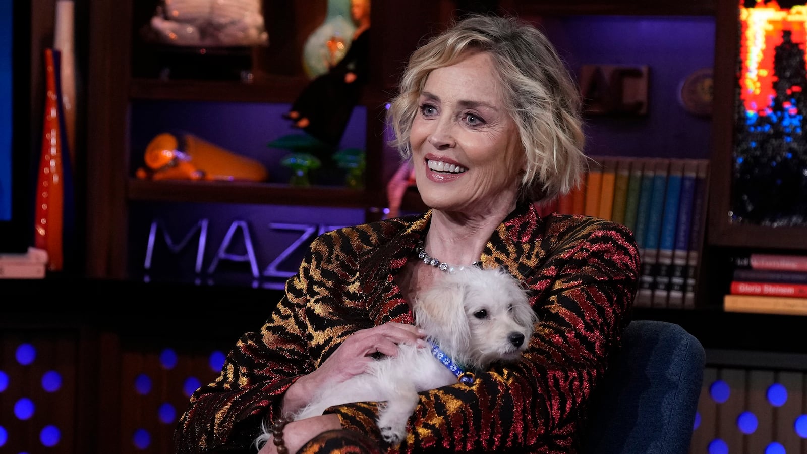 WATCH WHAT HAPPENS LIVE WITH ANDY COHEN -- Episode 22138 -- Pictured: Sharon Stone