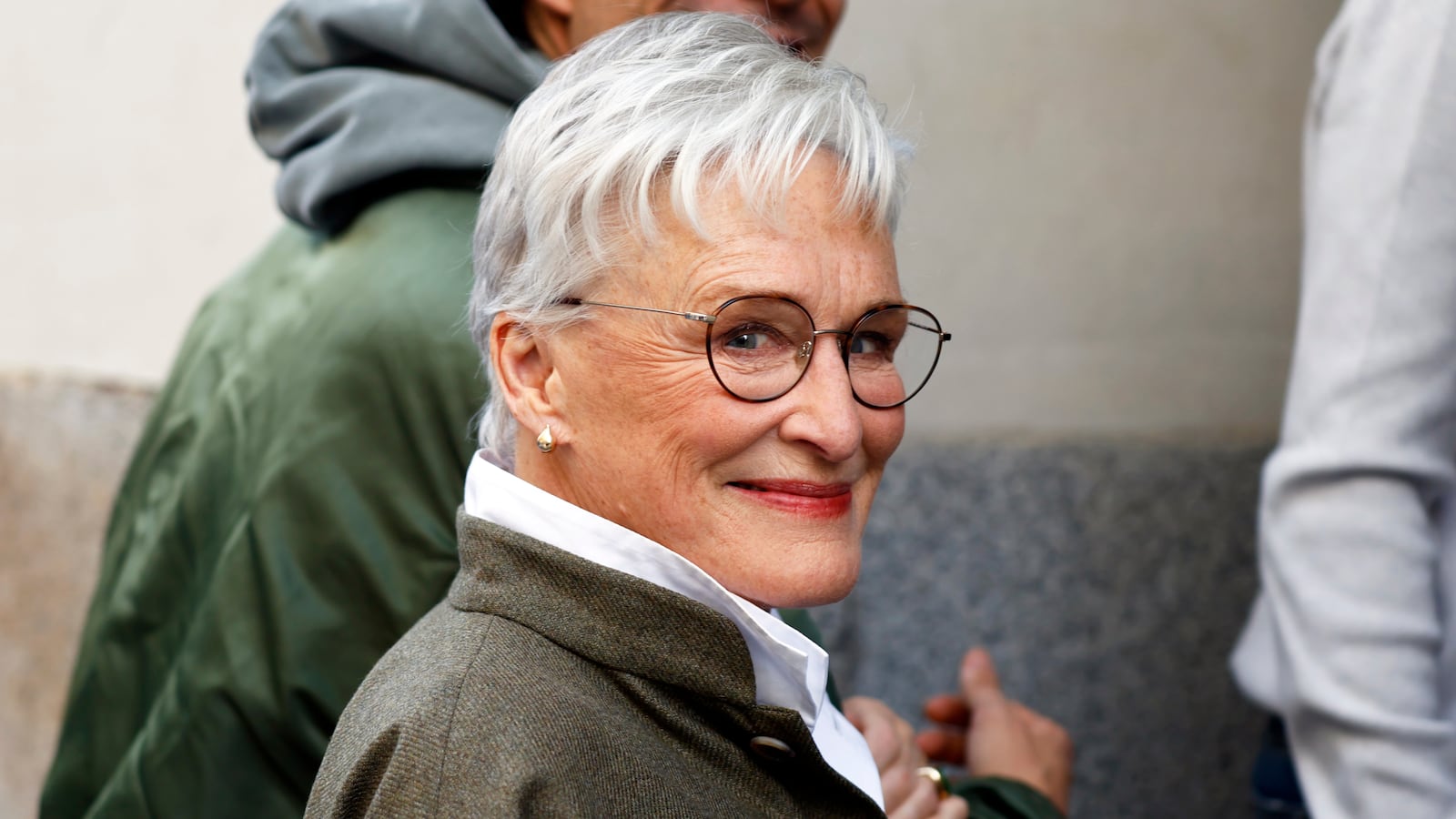 MADRID, SPAIN - OCTOBER 28: Glenn Close walking through the streets of the capital, on October 28, 2025, in Madrid, Spain.