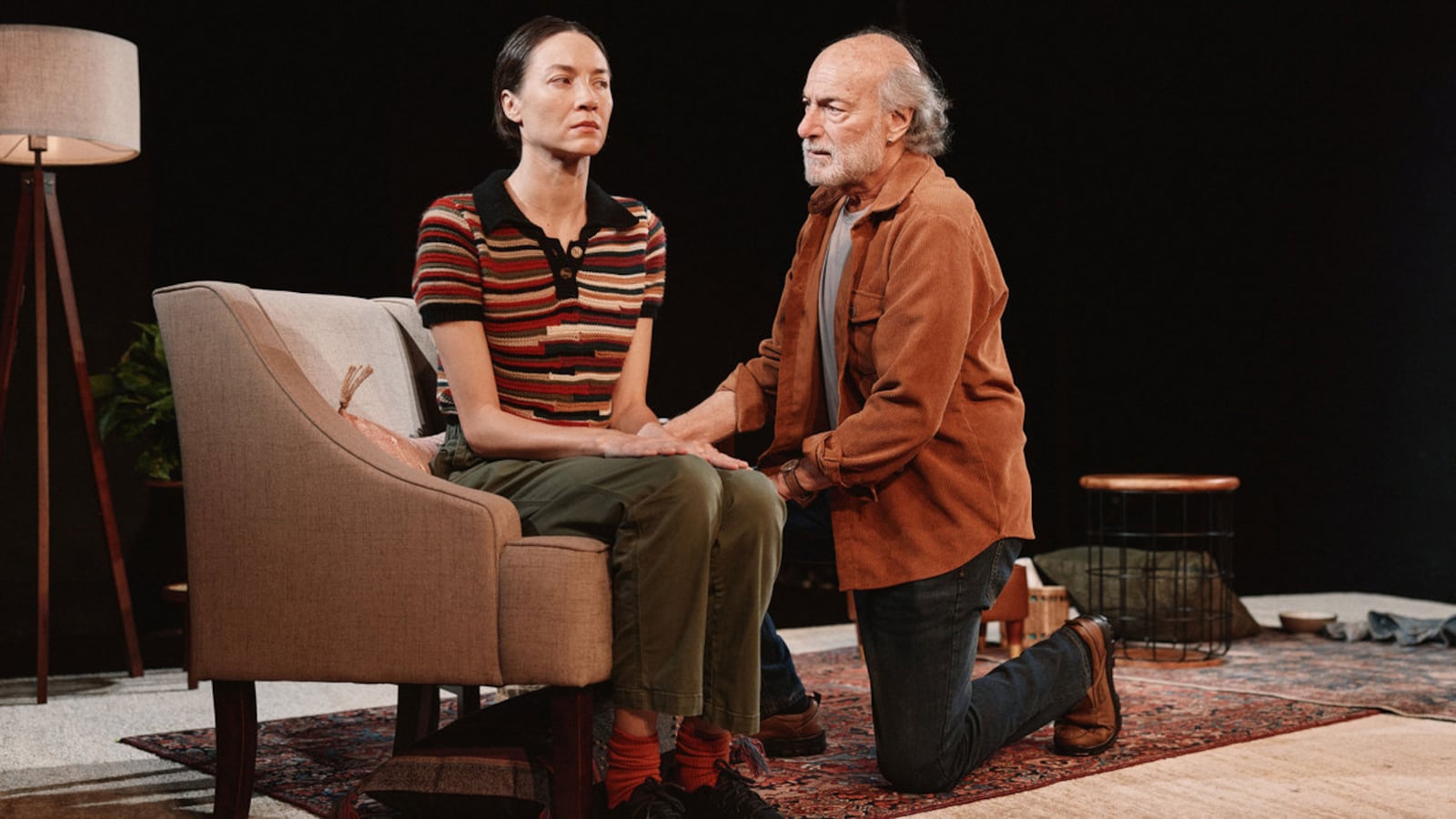 Sydney Lemmon as Jane, left, and Peter Friedman as Loyd in 'Job.'