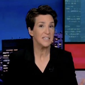 Rachel Maddow speaking during her eponymous show.