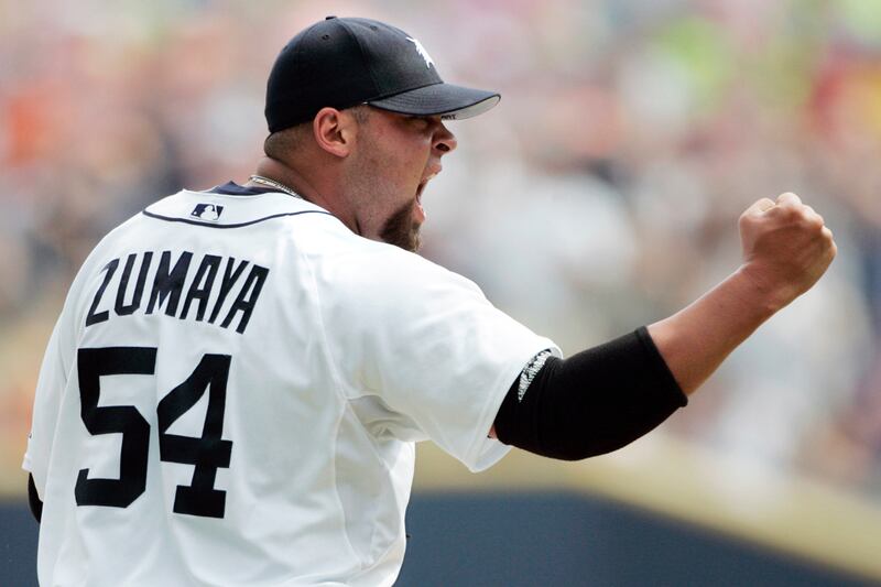 galleries/2012/05/02/athletes-most-embarrassing-self-inflicted-injuries-amar-e-stoudemire-plaxico-burress-sammy-sosa-more/joel-zumaya-athlete-self-injuries_bfagmr