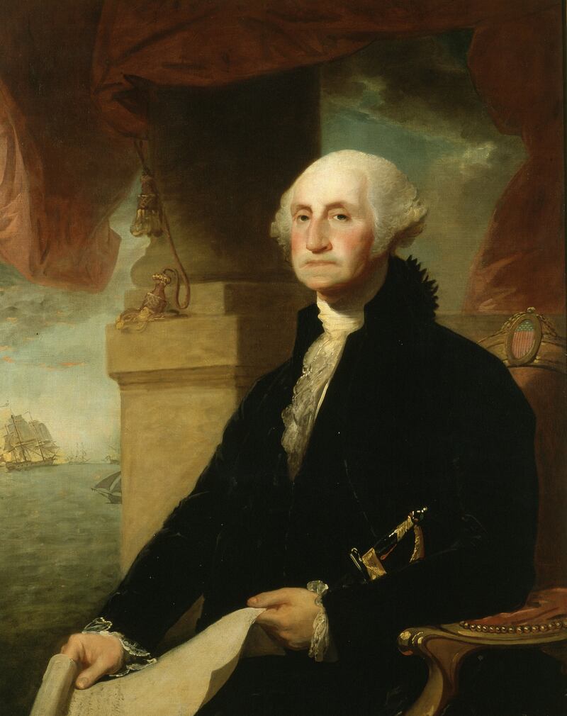 George Washington, portrait painting by Constable-Hamilton, 1794. From the New York Public Library.