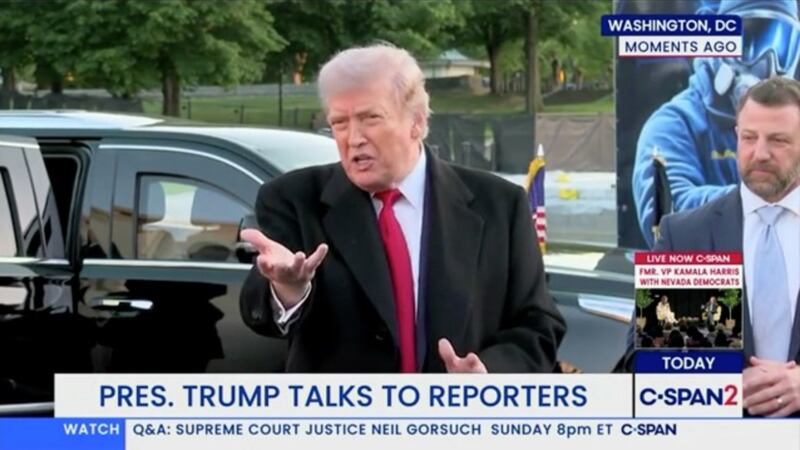 Trump got testy when asked about carrying out the renovation project amid the Iran war and as gas prices continue to rise.