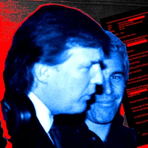 Donald Trump, Jefferey Epstein photo illustration