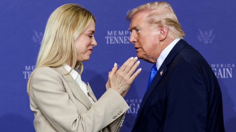 Pam Bondi and Donald Trump
