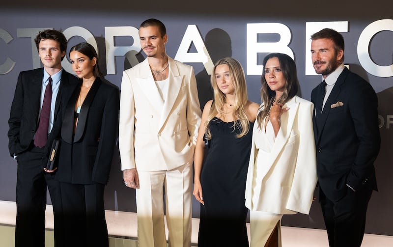 Jackie Apostel joined boyfriend Cruz Beckham and his family for the premiere of Netflix's 'Victoria Beckham' docuseries in London on Oct. 8.