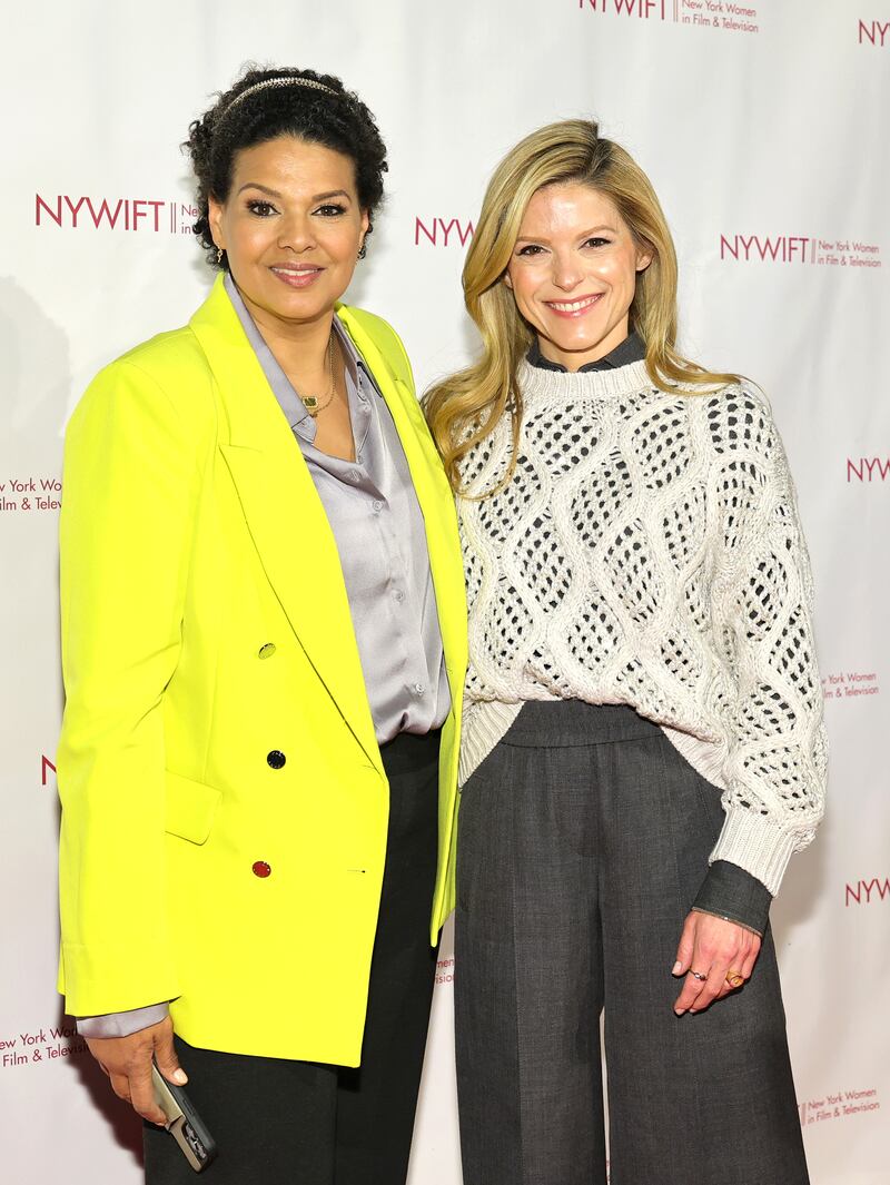 NEW YORK, NEW YORK - MARCH 26: Sara Sidner and Kate Bolduan attend 45th Annual New York Women In Film And Television Muse Awards at Cipriani 42nd Street on March 26, 2025 in New York City. (Photo by Dia Dipasupil/Getty Images)