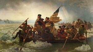 George Washington Crossing the Delaware by Emanuel Leutze, 1851.