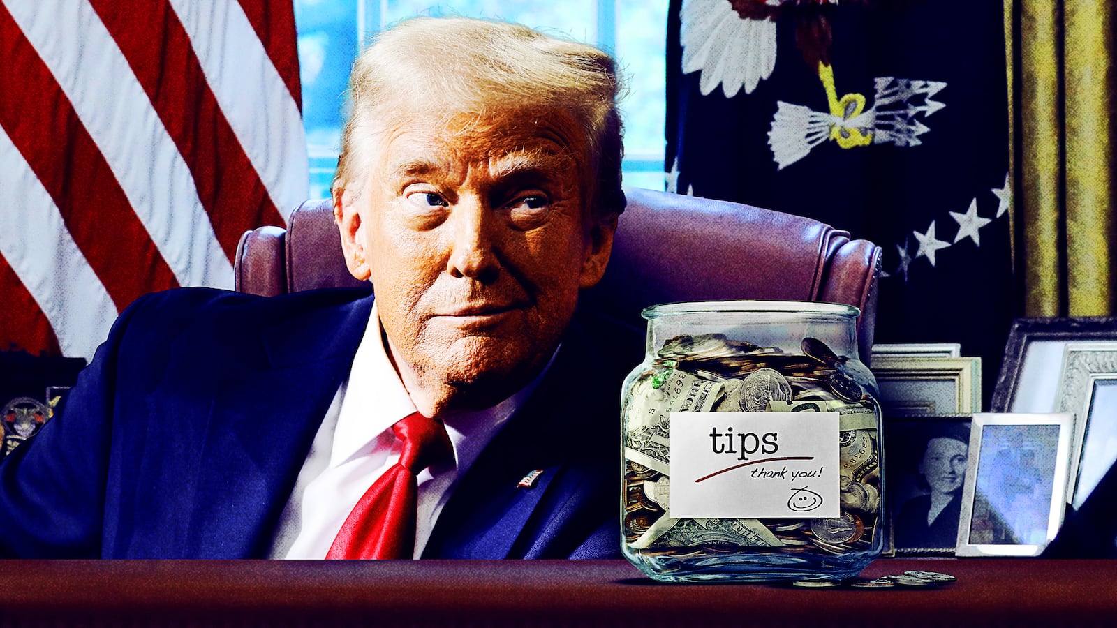 Trump's tip jar