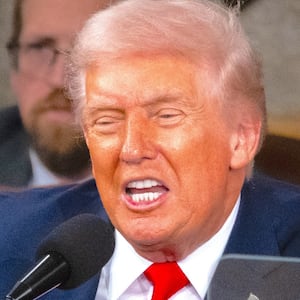 President Donald Trump delivers his State of the Union address to a joint session of Congress in the chambers of the U.S. House of Representatives in Washington, DC on February 24, 2026.